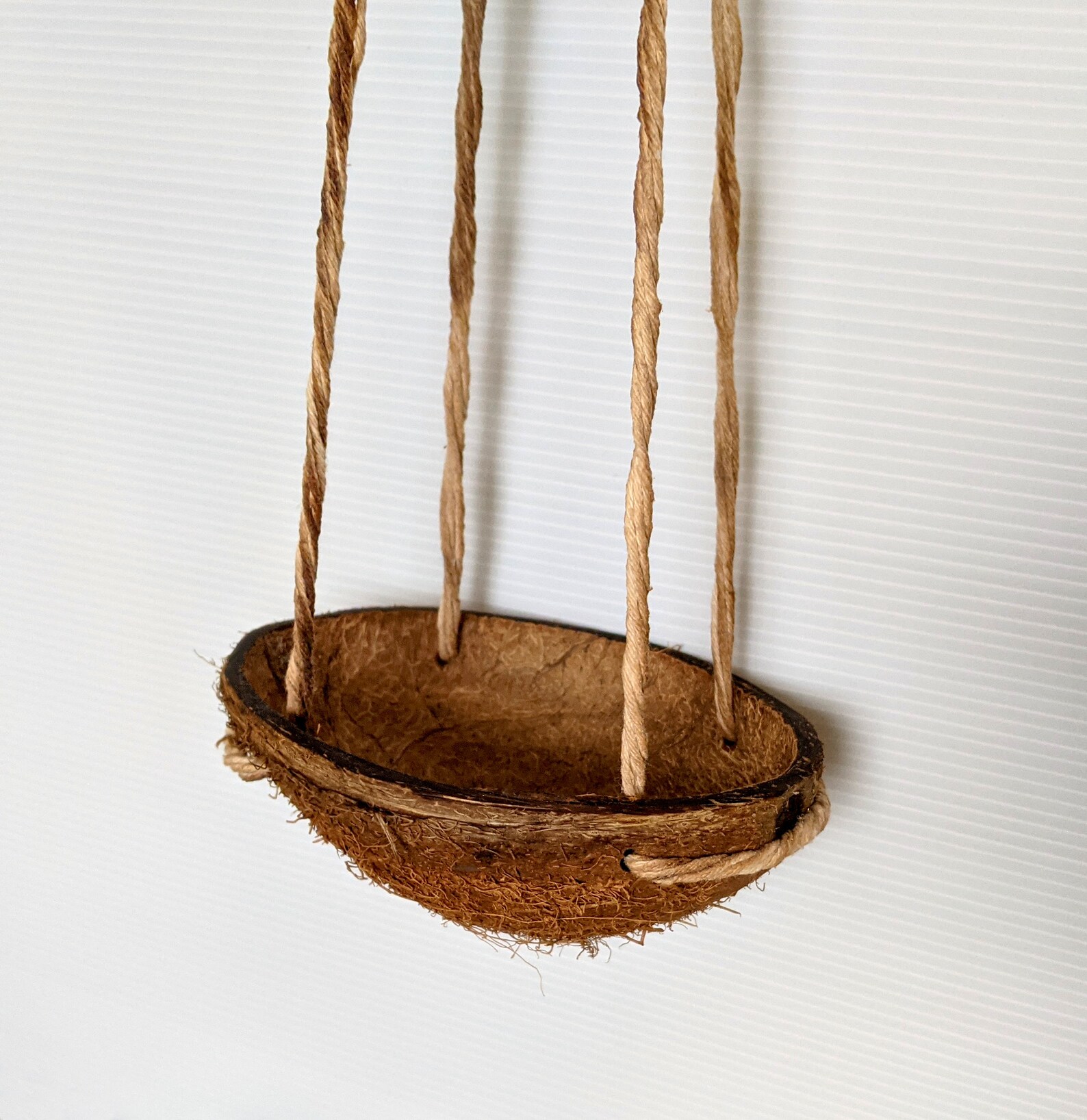 Coconut hanging pot planter decoration Etsy