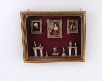 Display box, picture frame, statue, dollhouse decoration. DB-02
