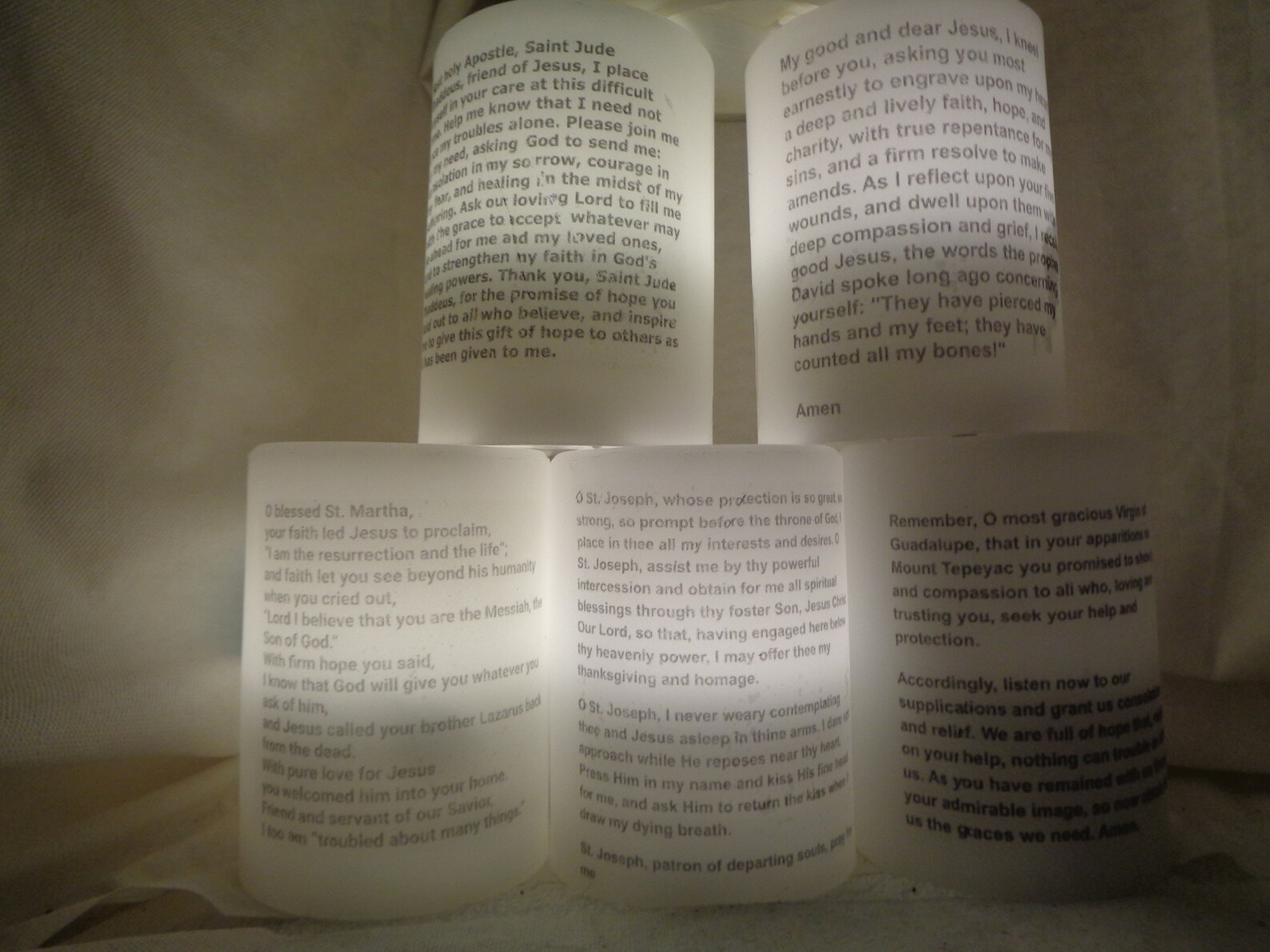 Catholic Votive Candles Saints Prayer LED Flameless Electric Etsy