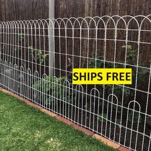 100&#39; x 36&quot; Galvanized Loop Woven Wire Old Fashioned Yard Fence - Ornamental Functional Perimeter Metal Wire Fencing - Cottage Cemetery Roll