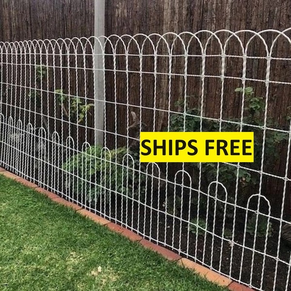 100' x 36" Galvanized Loop Woven Wire Old Fashioned Yard Fence - Ornamental Functional Perimeter Metal Wire Fencing - Cottage Cemetery Roll