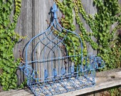 Wrought Iron 27 quot Tuscan Wall Basket - Outdoor Patio Metal Flower Basket Container - Sturdy Rustic Pot Holder - Steel Vintage Garden Planter