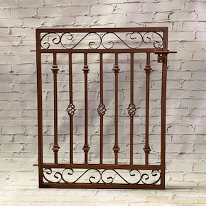Steel Entrance Gate - Antique Style Custom Rectangle 42&quot; tall x 36&quot; wide Donovan Wrought Iron Gateway - Metal Garden Entry - Yard or Fence