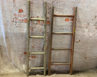 Choose From Vintage Wooden Rung Ladders Wood Display