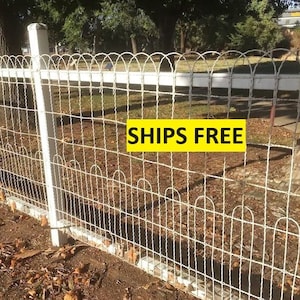 50&#39; x 48&quot; Galvanized Double Loop Woven Wire Enclosure - Old Fashioned Metal Yard Fence - Ornamental Perimeter Rabbit Fencing - Cemetery Roll
