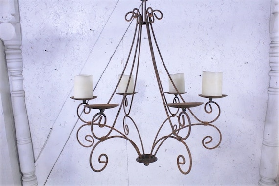 31 Wrought Iron Raindrop Candle Chandelier Candelabra Lighting Use
