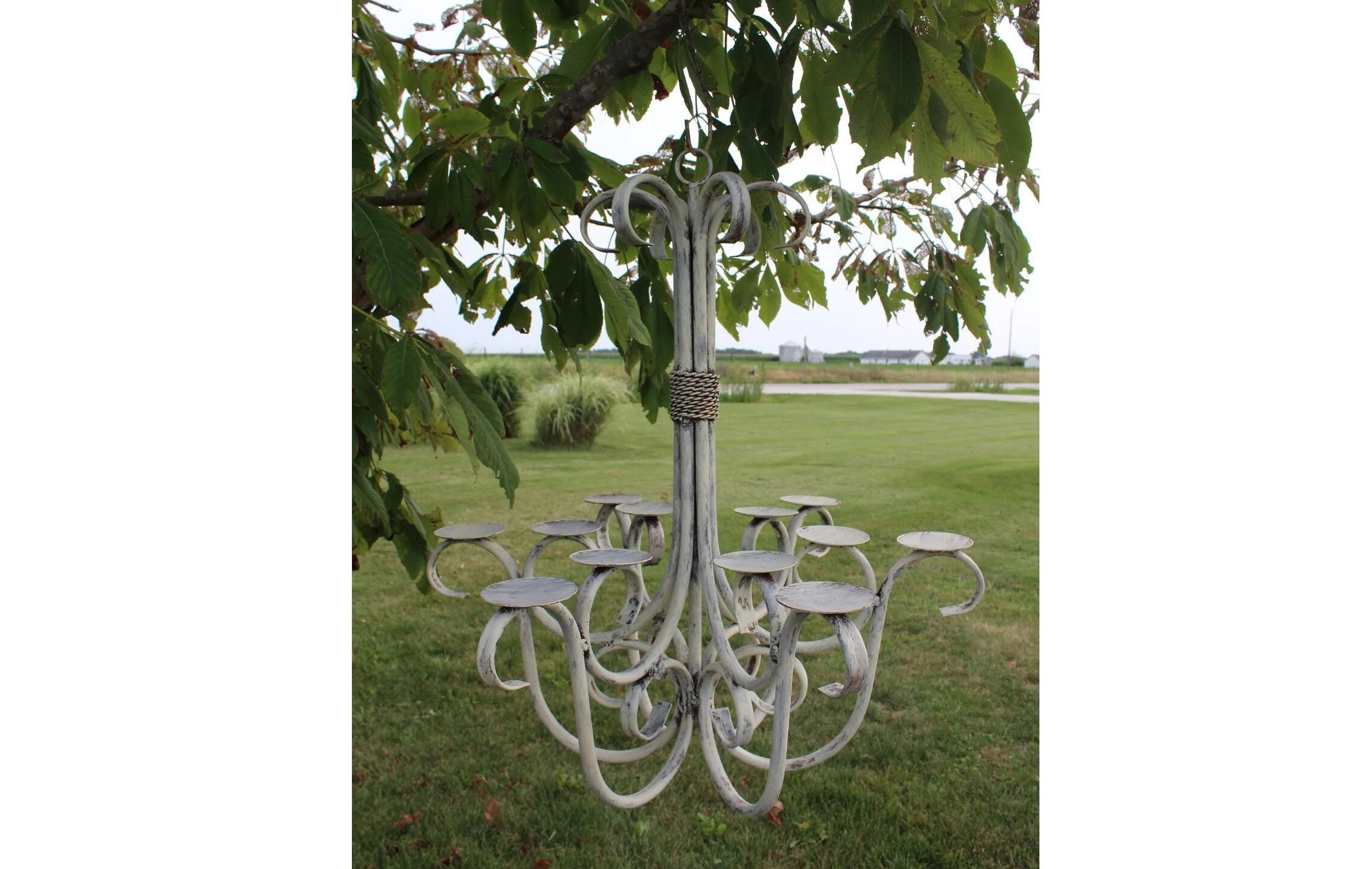 Outdoor candle chandelier deals