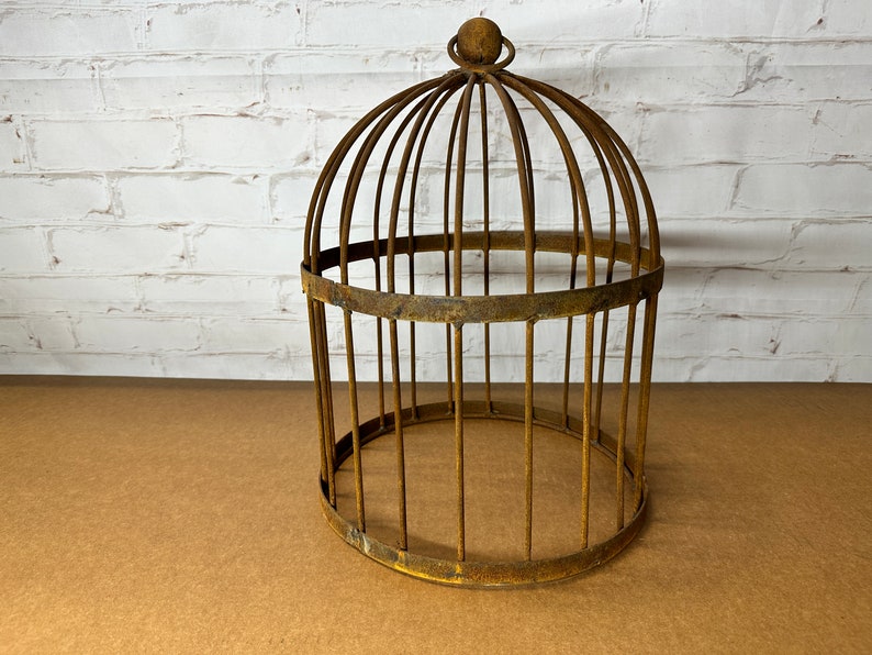 A Rustic Garden Bird Cage Cloche - Thumbnail 3