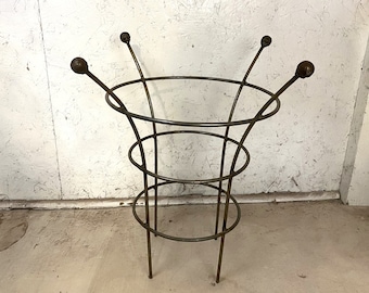 Tall Metal Tomato Cage Flower Trellis Wrought Iron Bella Topiary Peony Support - 22"