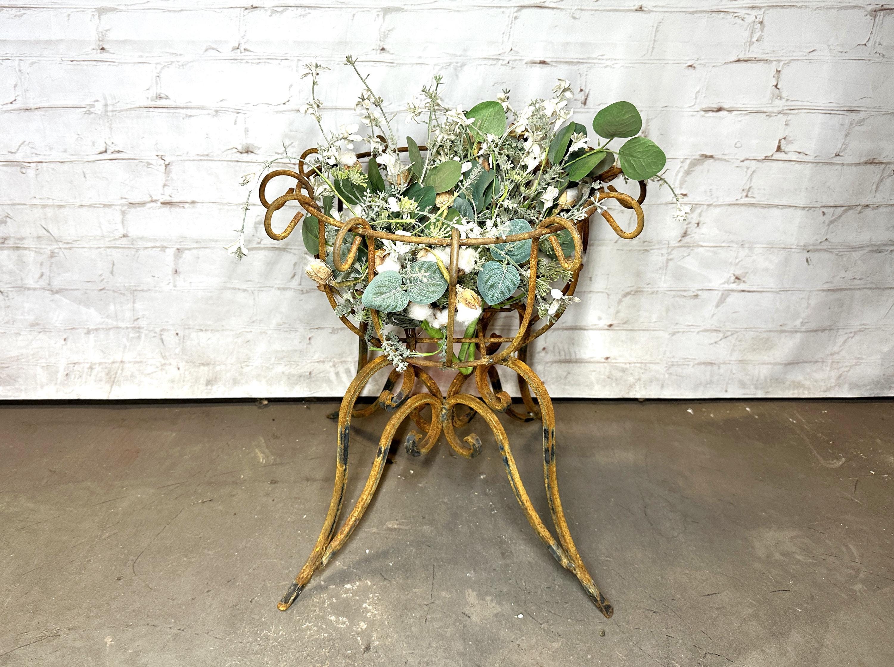 PLANTERS MUNCH 'N GO ワイヤーラック アンティーク Rustic Wrought Iron 18