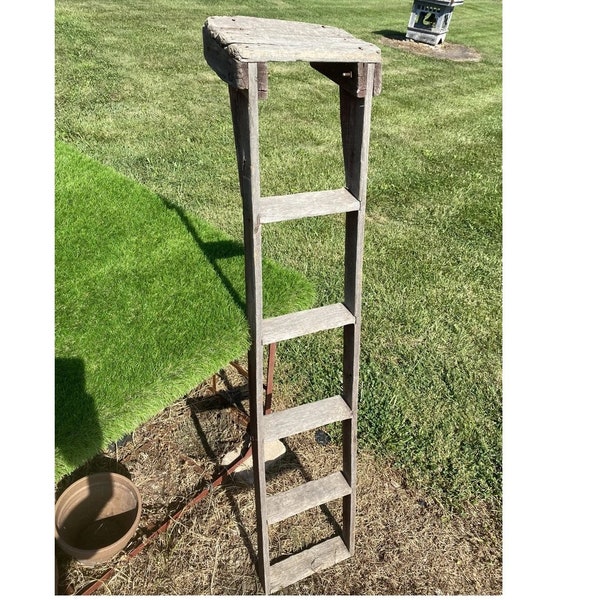 Wooden Ladder Shelf Etsy