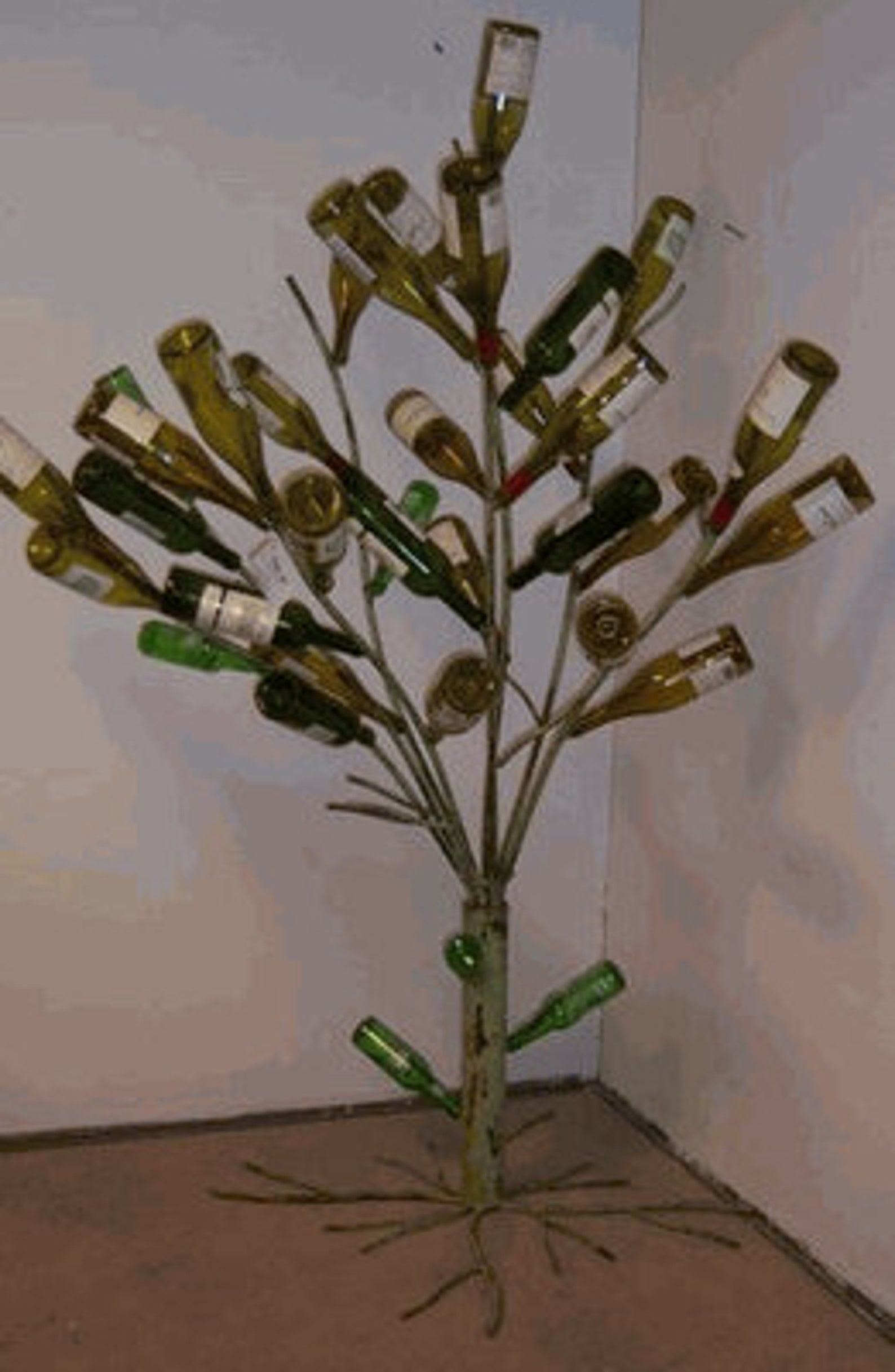 Huge 70t Wrought Iron Bottle Tree Woodsy Yard Decoration Etsy