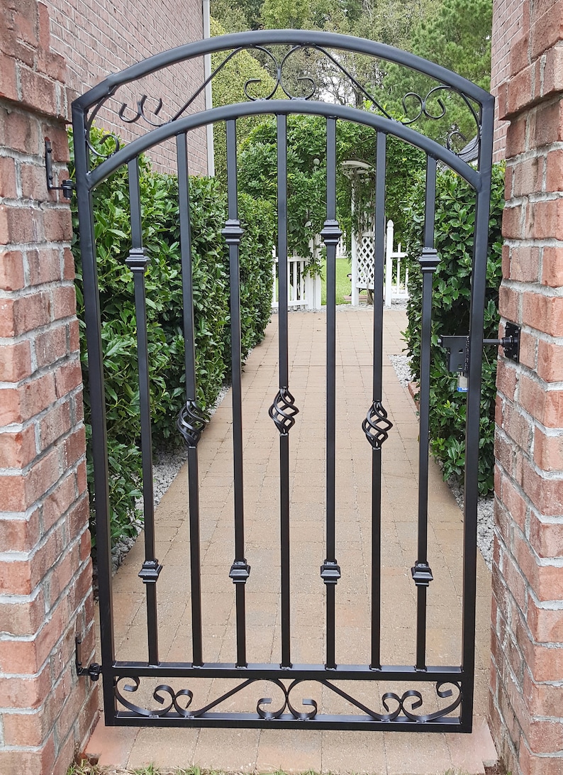 Large Metal Entrance Gate Antique Style Custom 36w x Etsy