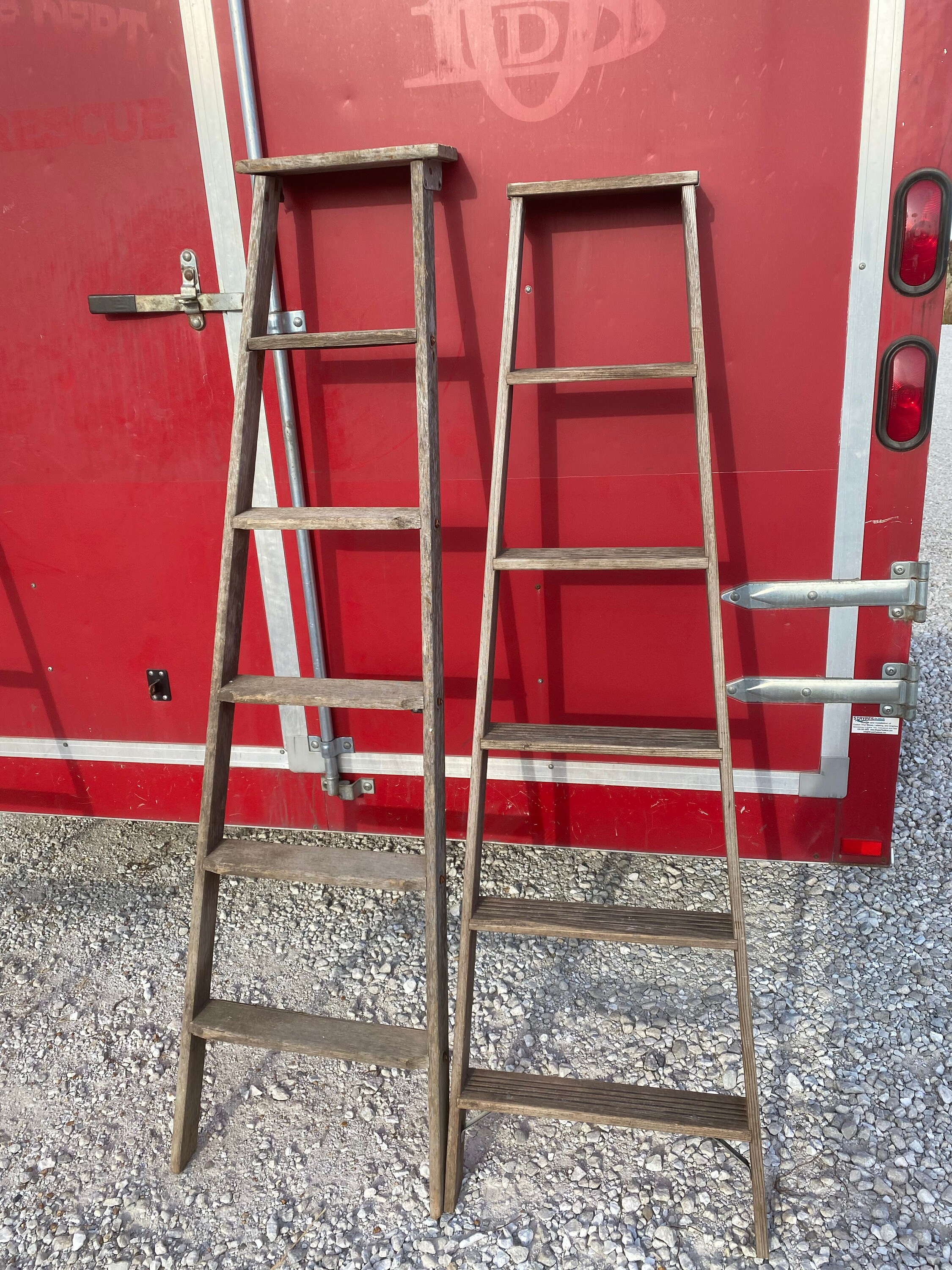 Vintage Wooden Ladder Shelf – 6-step Primitive Farmhouse Decor - Etsy