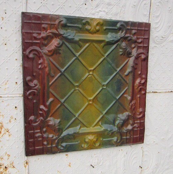24 Wall Art Antique Ceiling Tiles Vintage Relics In Etsy