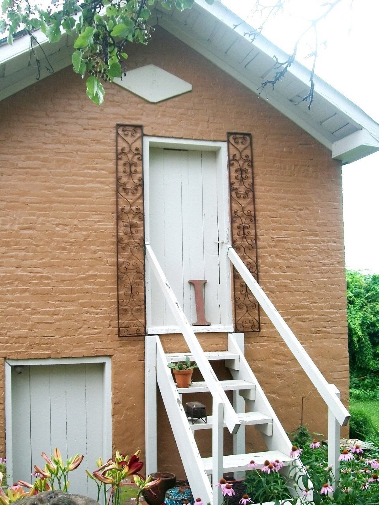 New Orleans Exterior Wrought Iron Door Shutter Single Metal Etsy