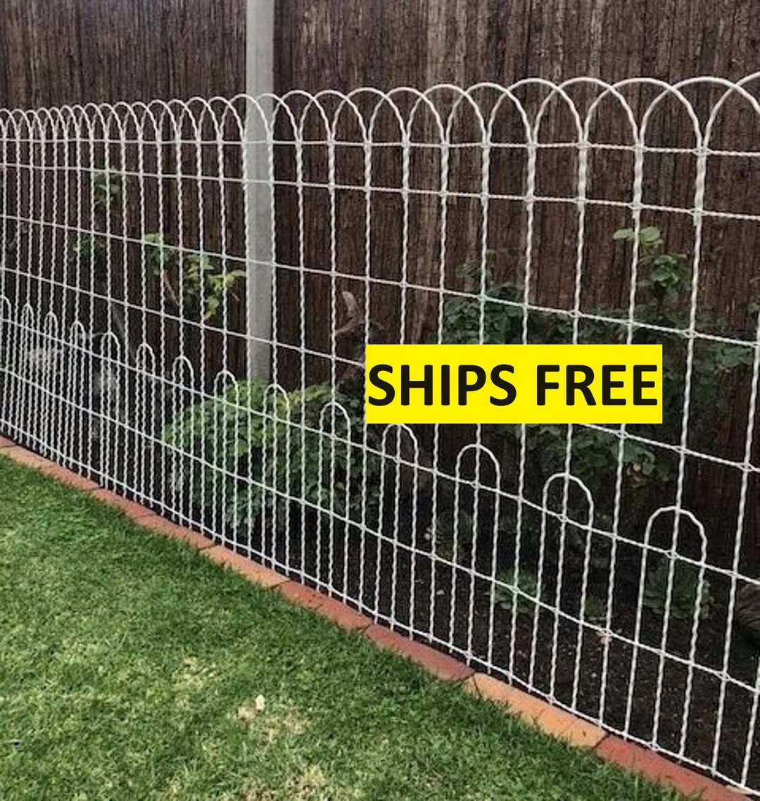100' X 36 Galvanized Loop Woven Wire Old Fashioned Yard Fence Ornamental  Functional Perimeter Metal Wire Fencing Cottage Cemetery Roll -  Canada