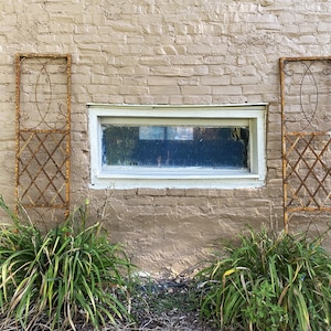 Exterior Wrought Iron Window Skyview Shutter - Single Metal Wall Art For Outdoors -  Oblong Home Decor