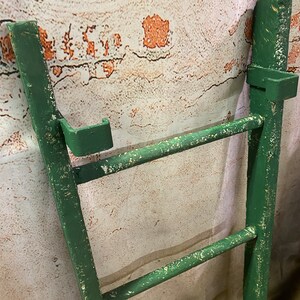Rustic Tall Country Colored 3 Rung Antique Ladders - Vintage Decorating ...
