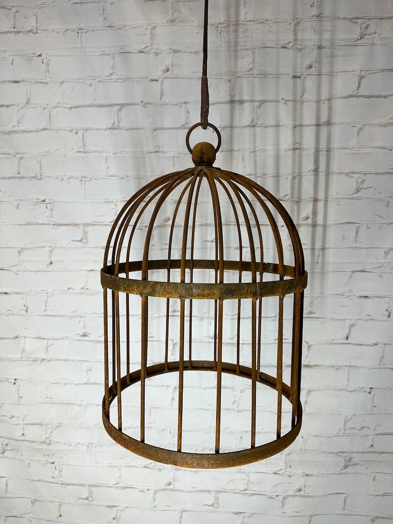 A Rustic Garden Bird Cage Cloche