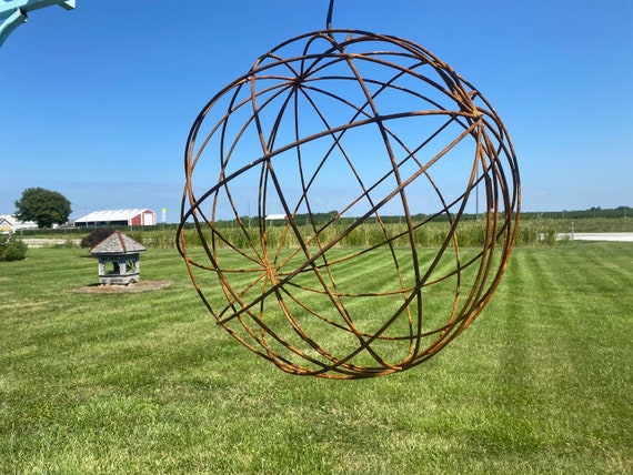 Wrought Iron 24 Garden Sphere Metal Plant Climber Vegetable