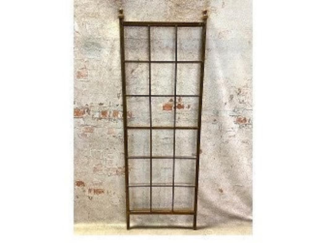 Mission Style Flower Trellis With Ball Tops, Garden Support 72 X 24