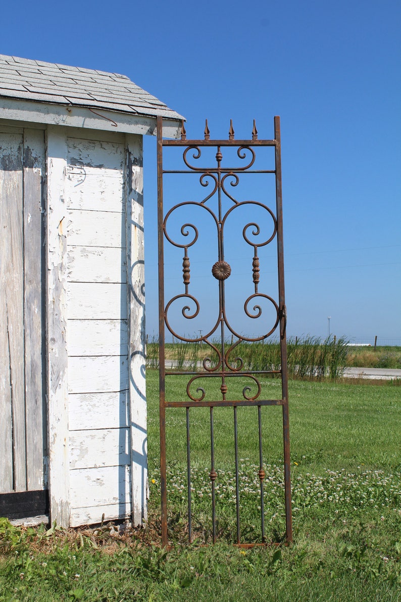 French Style Wrought Iron Wall Decor Metal Ornate Gate Etsy