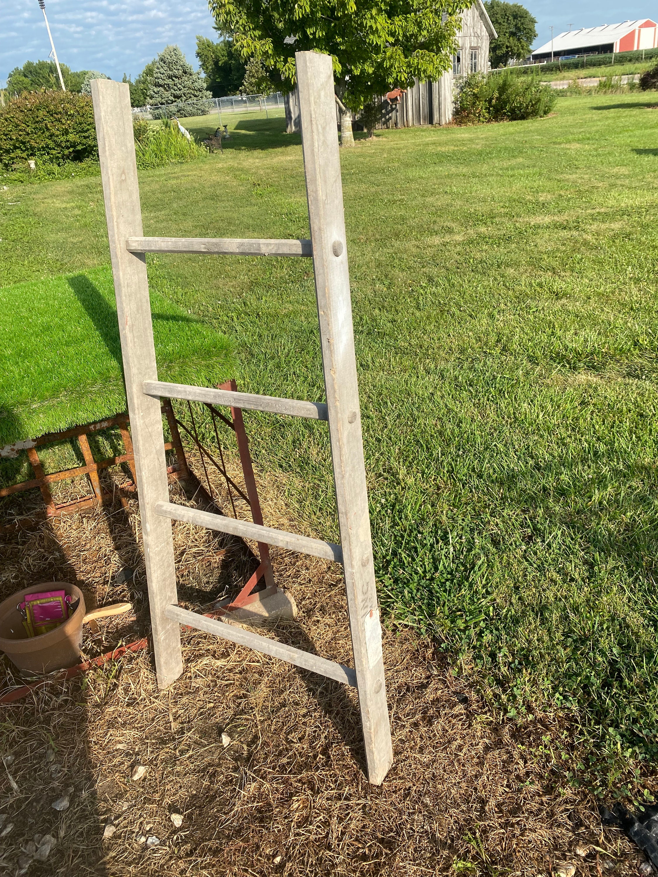 Antique Wooden Orchard Ladder - 59