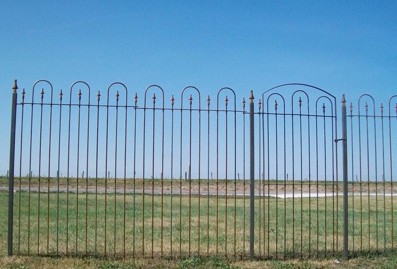 Wrought Iron Woodson Courtyard Gate - Heavy Duty, Secure Entry (6' X 3 ...