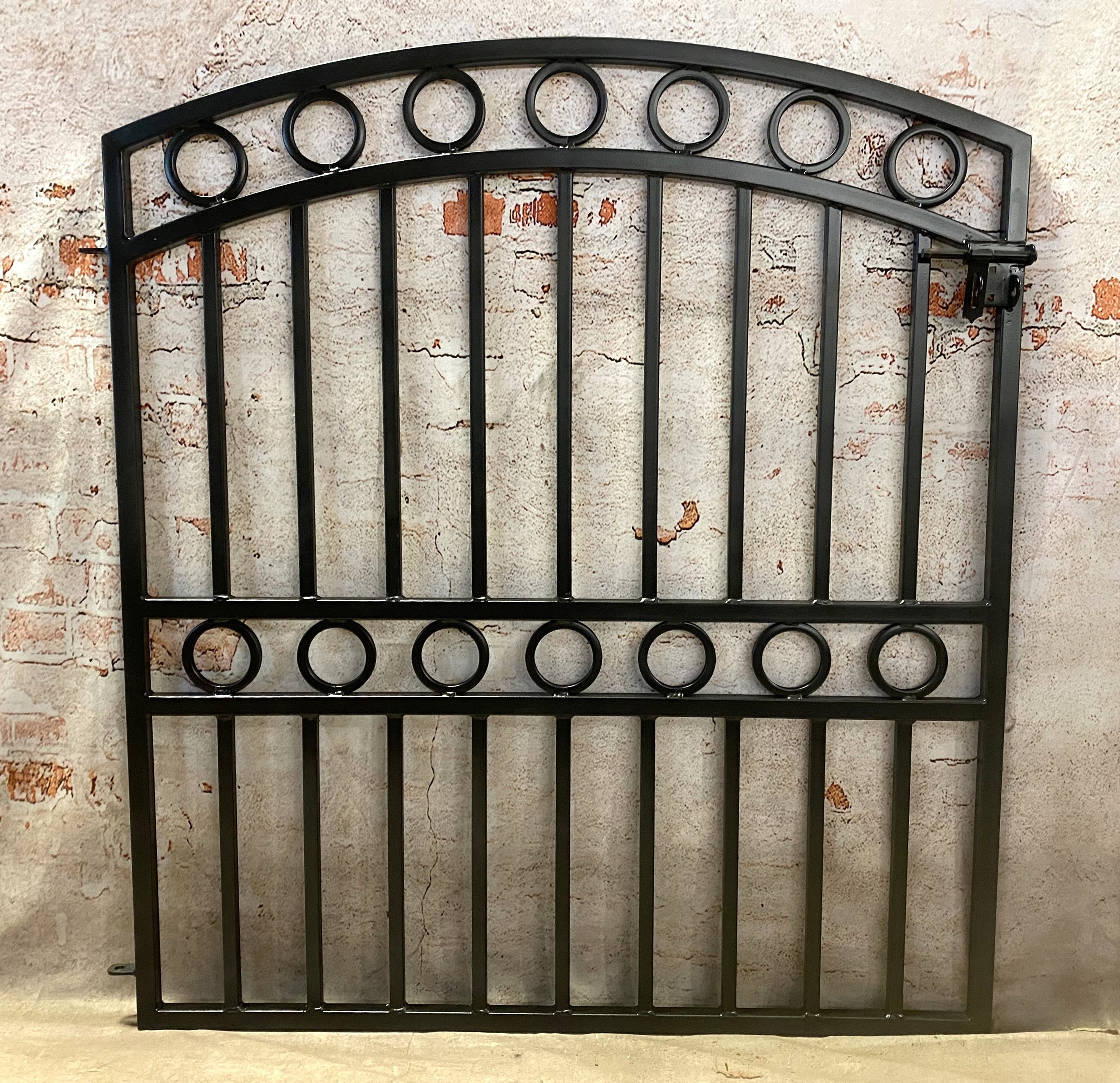 Steel Gate Rounded Custom Steel Double Circle Metal Gate - 4ft X 4ft - Etsy