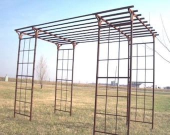 Biggest 92in Tall Mission Garden Pergola 92X128X142