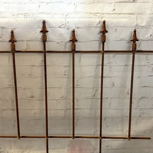 26&quot;t x 36&quot;w Wrought Iron Victorian Fence - Metal Garden Border Edging -  Rustic Yard Art - Garden Flower Vine Trellis - Yard Lawn Fencing
