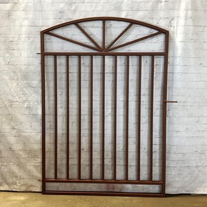 Custom Made Steel 4ft Tall Sunburst Metal Gate - Residential or Commercial Wrought Iron Heavy Duty For Entrances -Secured Garden Gateway