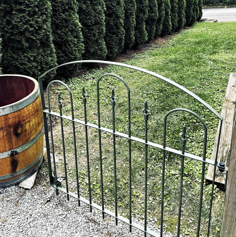 Custom Wrought Iron Woodson Gate, Metal Yard Entrance (36x44) - Etsy