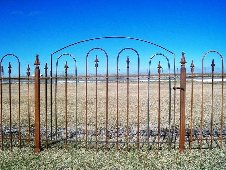 Custom Made 4' Wide Wrought Iron Gate that Works with the