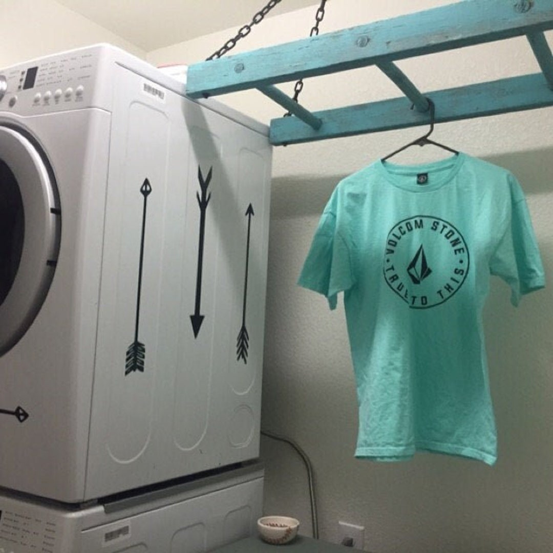 3 Rung Pot Rack Using Vintage Ladder - Shelf Antique Surface - Country ...