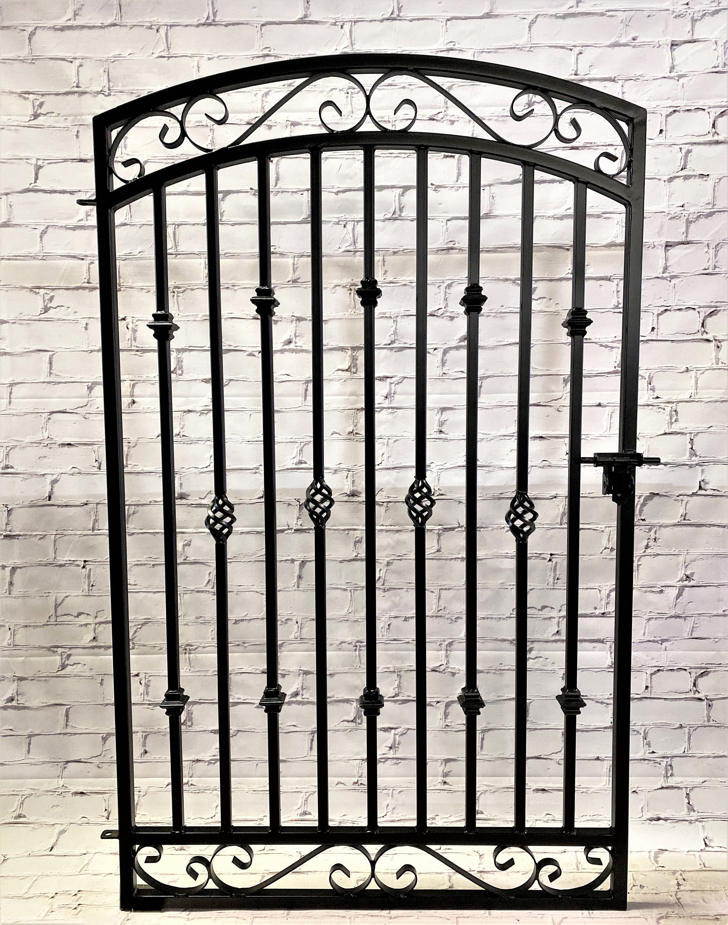 Antique Style Metal Gateway Custom 60 T X 42 W Donovan Wrought Iron Gate Yard Entrance Garden Entry Fencing Metal Security Etsy Canada