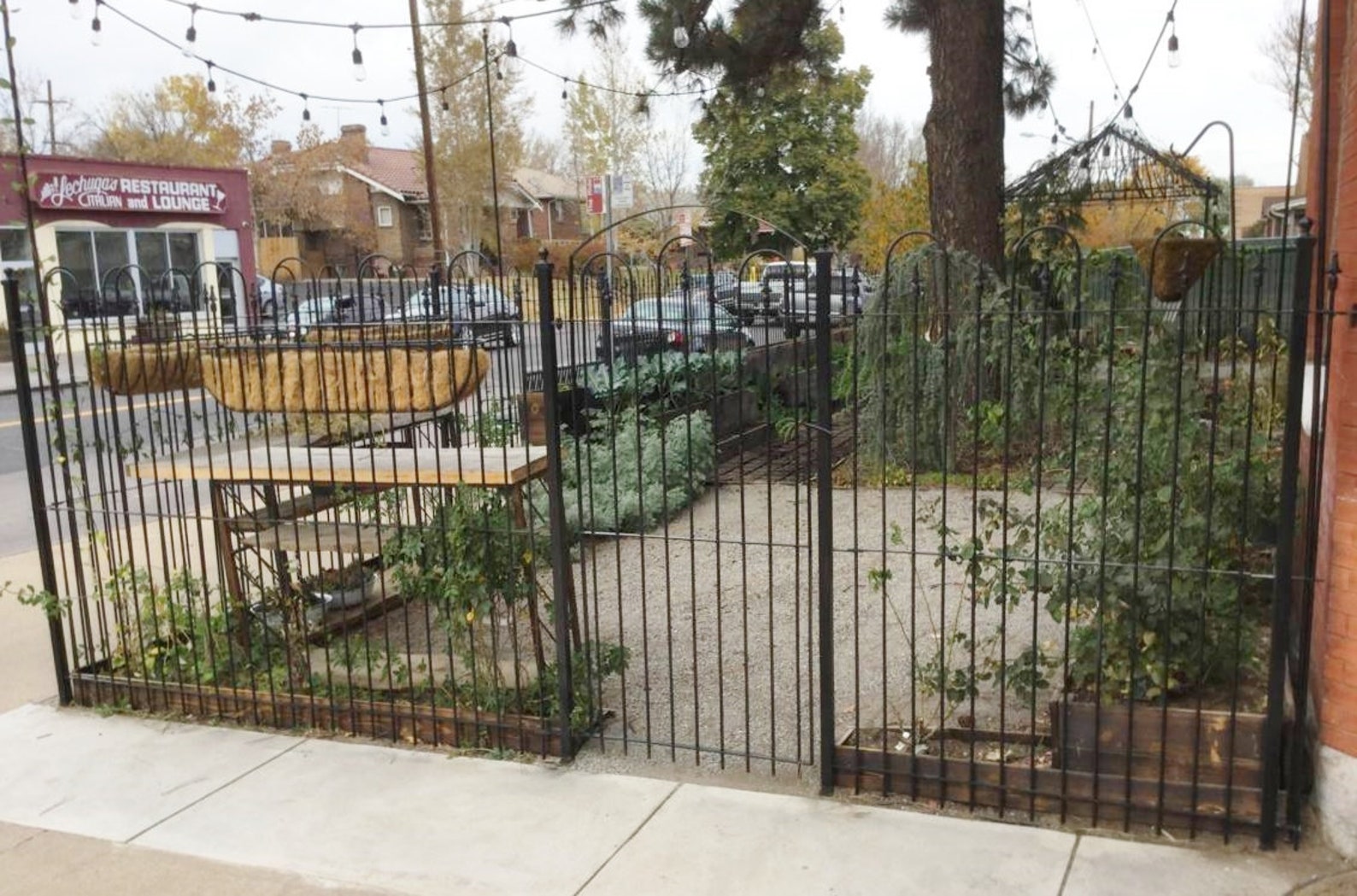 Big Metal Entry Gate Wrought Iron 6t X 4w Flat Band Woodson - Courtyard ...