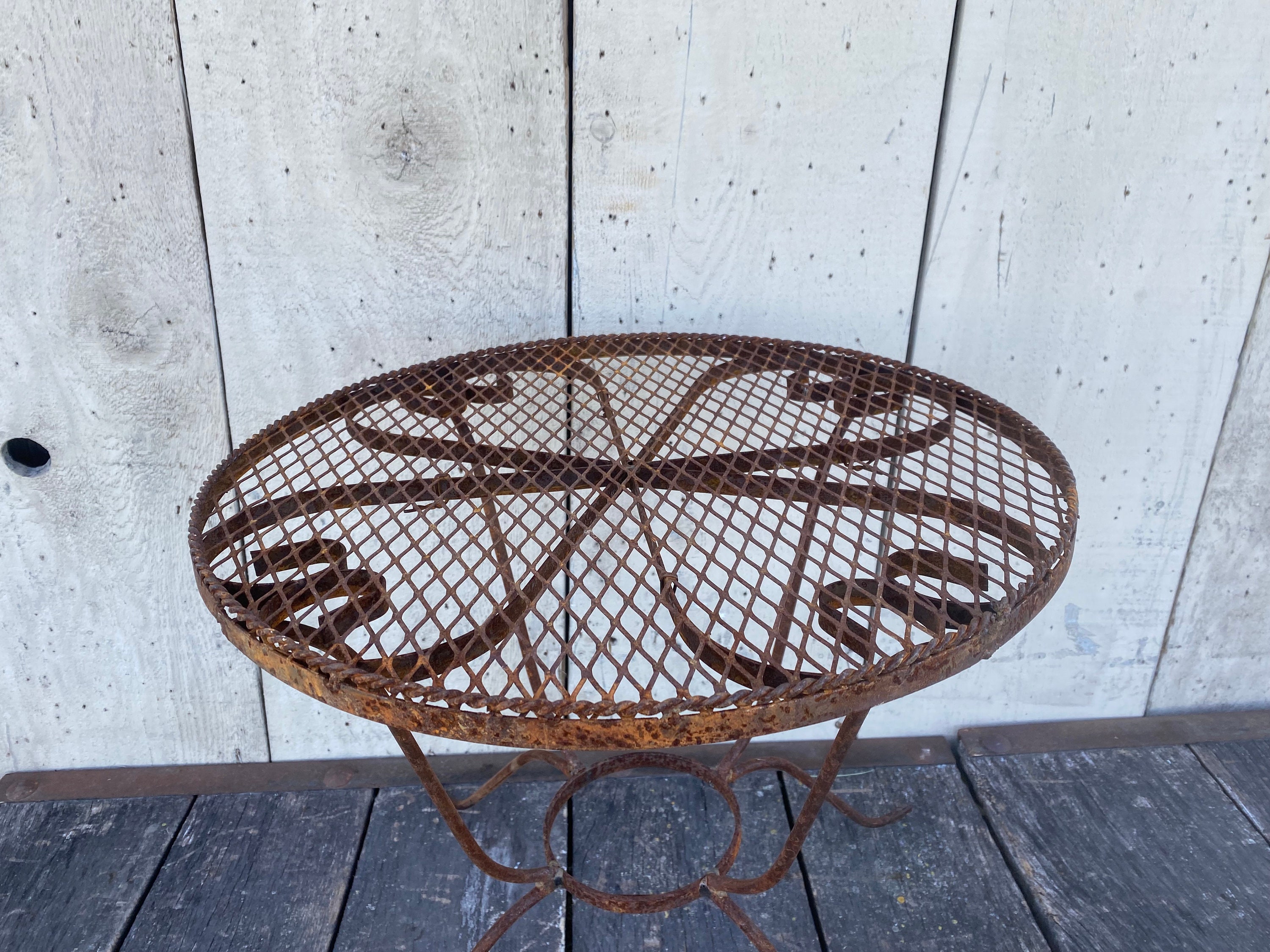 Children's wrought iron clearance table and chairs