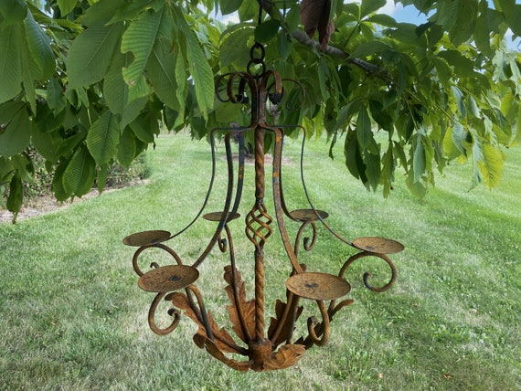 Outdoor iron chandelier outlet