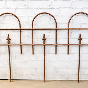 Wrought Iron 16" Small Border Edging Metal Fencing - Garden Flower Bed Trellis