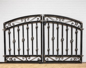 USA Made 3ft Tall X 6ft Wide Center Divide Donovan Wrought Iron Gate