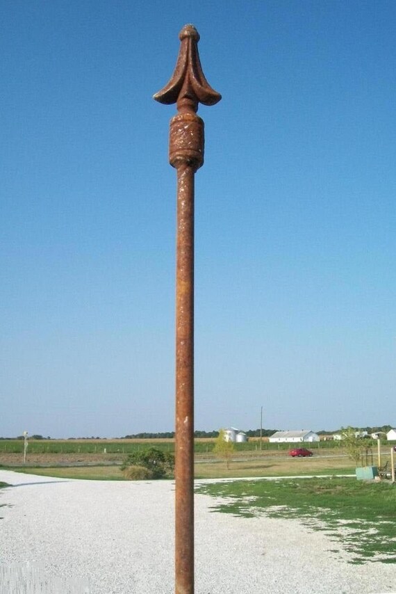 55 Tall Wrought Iron Stake For Garden Use Or With Our 55 Tall Wrought Iron Stake For Garden, Wrought Iron Garden Stakes