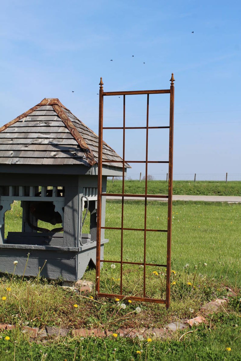 Mission Style Flower Trellis Garden Support 72 X Etsy