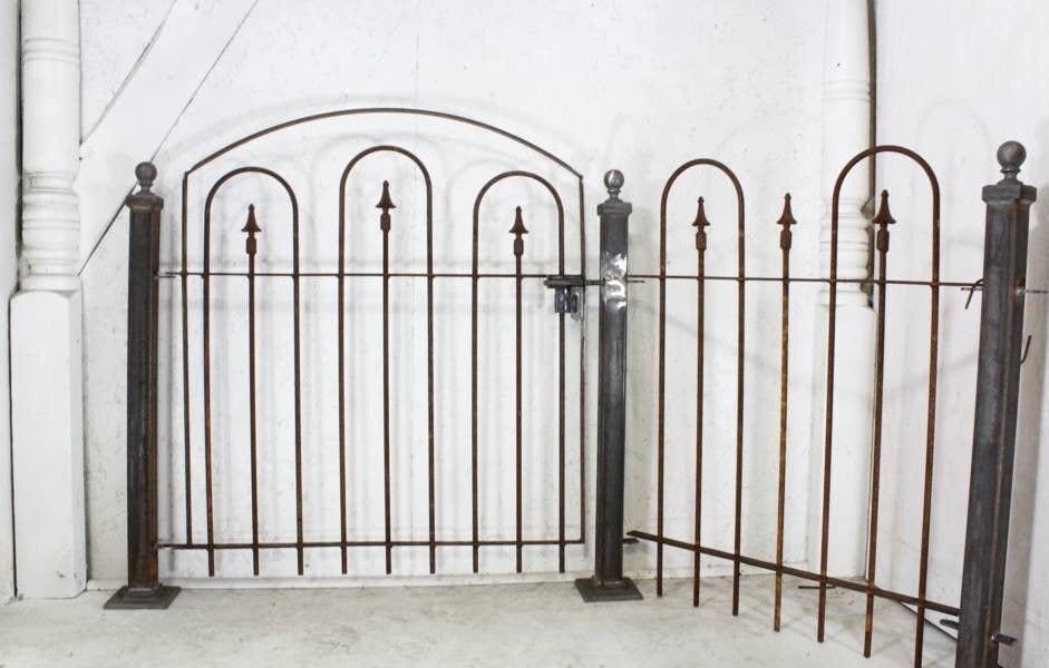 2"sq 4ft Fence Post For Hard Surface - Wrought Iron Metal Landscape…