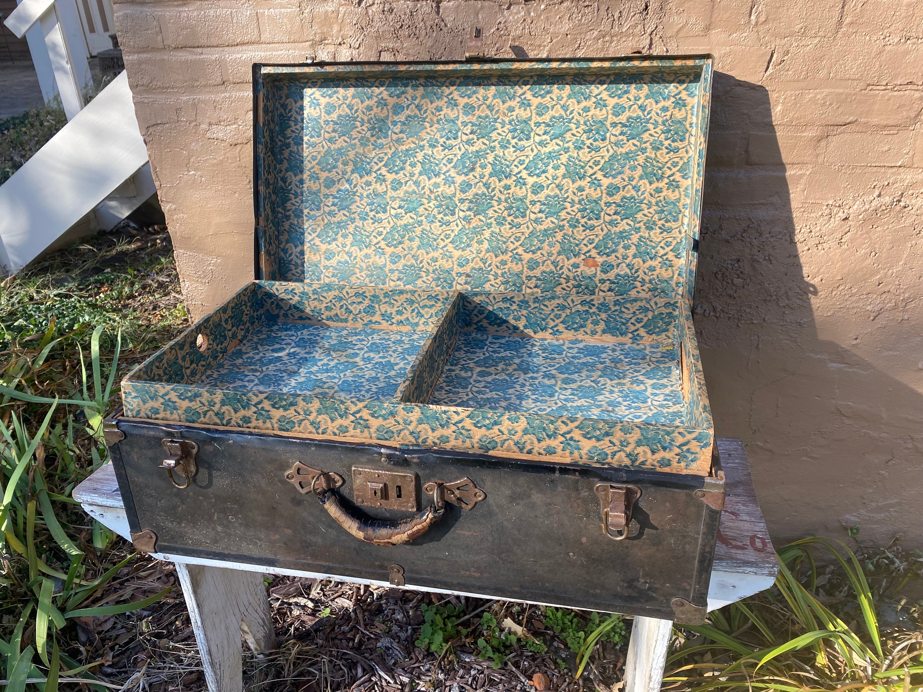 Vintage military foot locker trunk with original decal for Sale in  Snohomish, WA - OfferUp