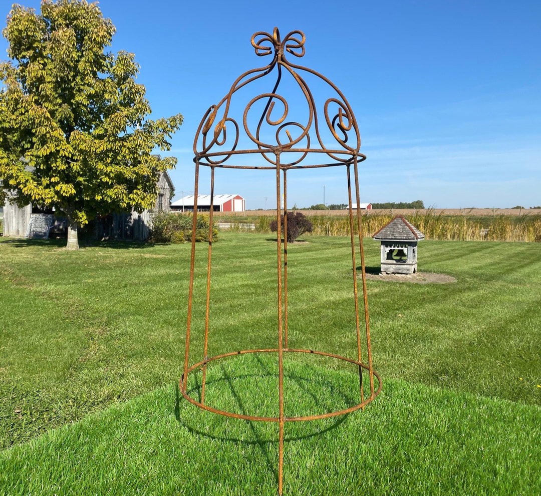 Rustic Topiary Wrought Iron Large Jess Topiary Trellis, Rustic Yard Art (29.5 Inch) - Etsy
