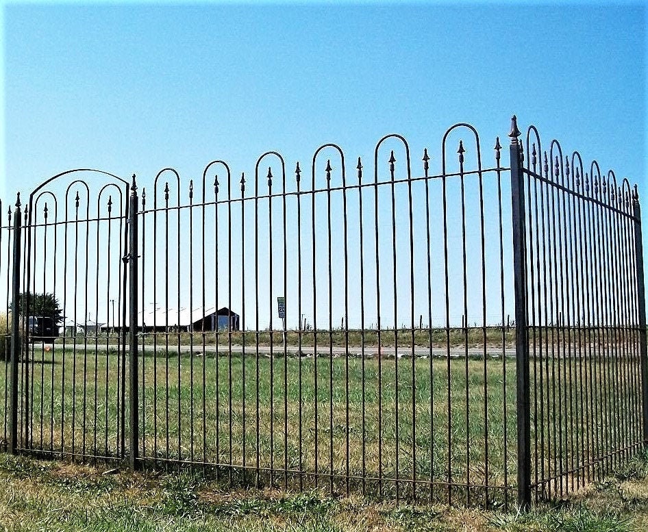6 Tall Interlocking Solid Steel Fence Panels Wrought Canada Solid Steel Fence Panels Wrought, Wrought Iron Garden Fence Posts Taiwan