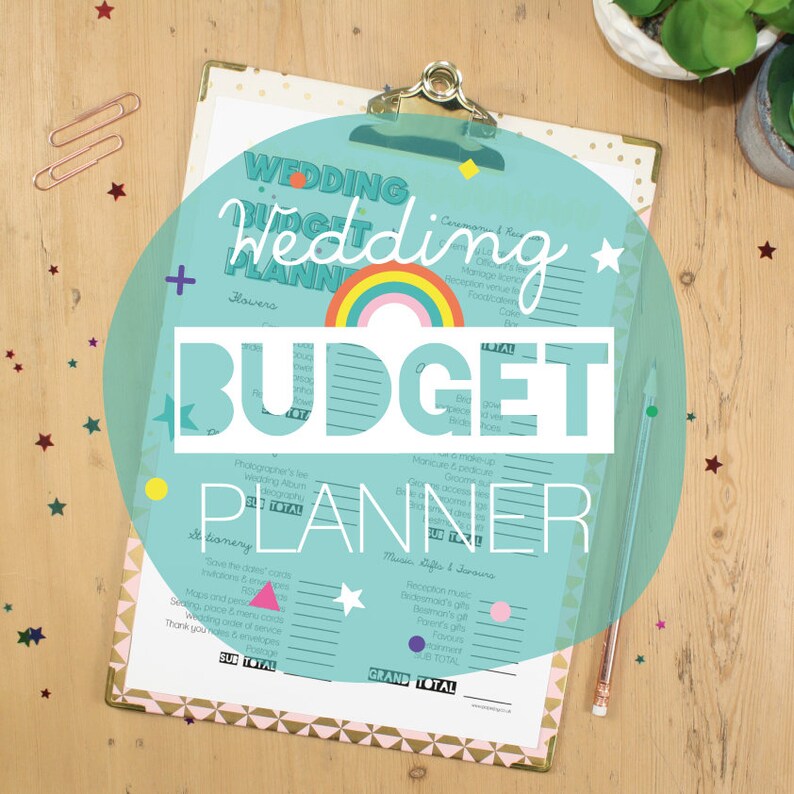 Wedding Budget Planner Checklist Wedding Planner Printable Etsy