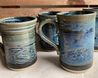 Handmade pottery mug